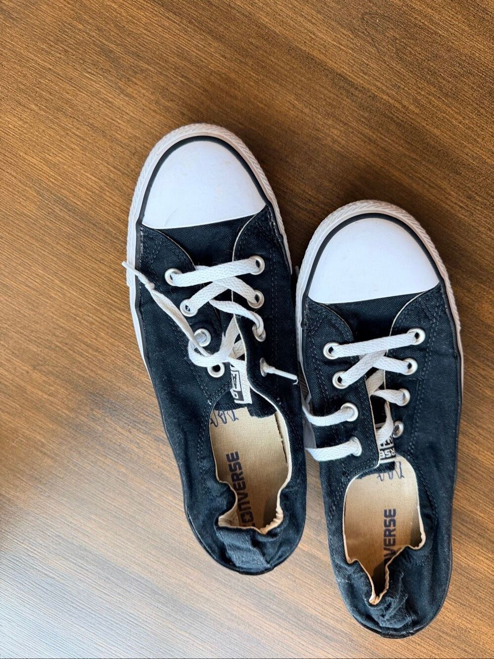 Converse Chuck Taylor All Star Shoreline Slip On Low Top Black White Shoes 10
